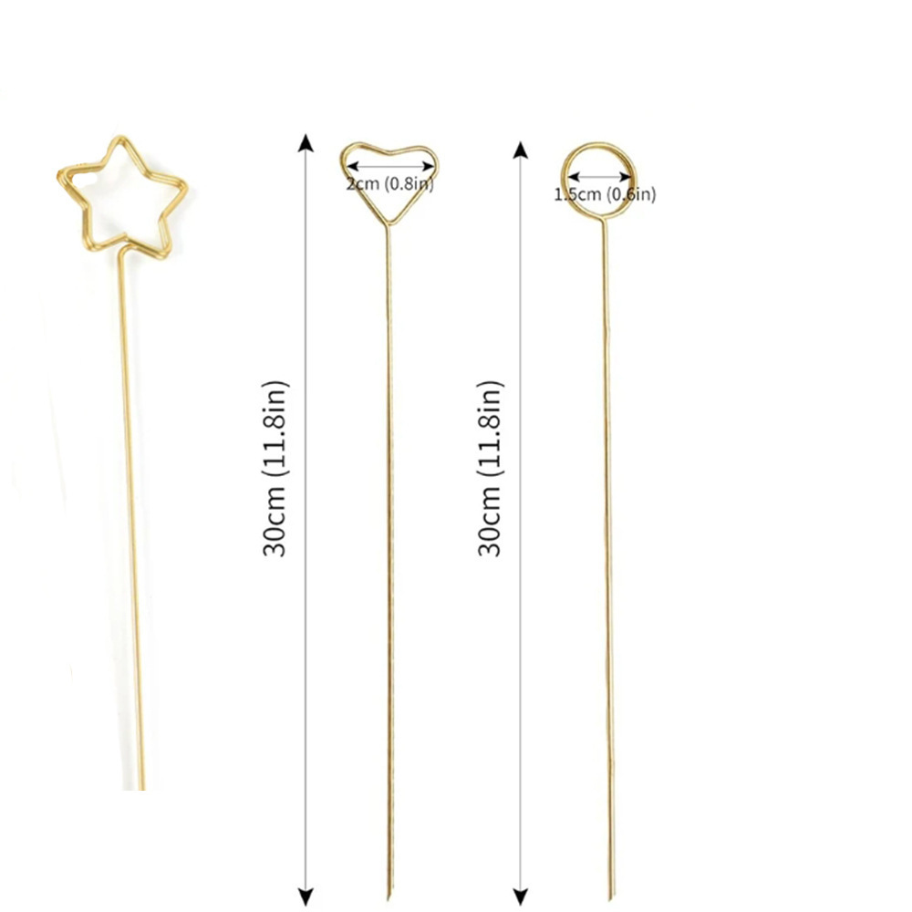 Floral Picks Wood - 금속 꽃 장식용 픽, 꽃다발 장식,