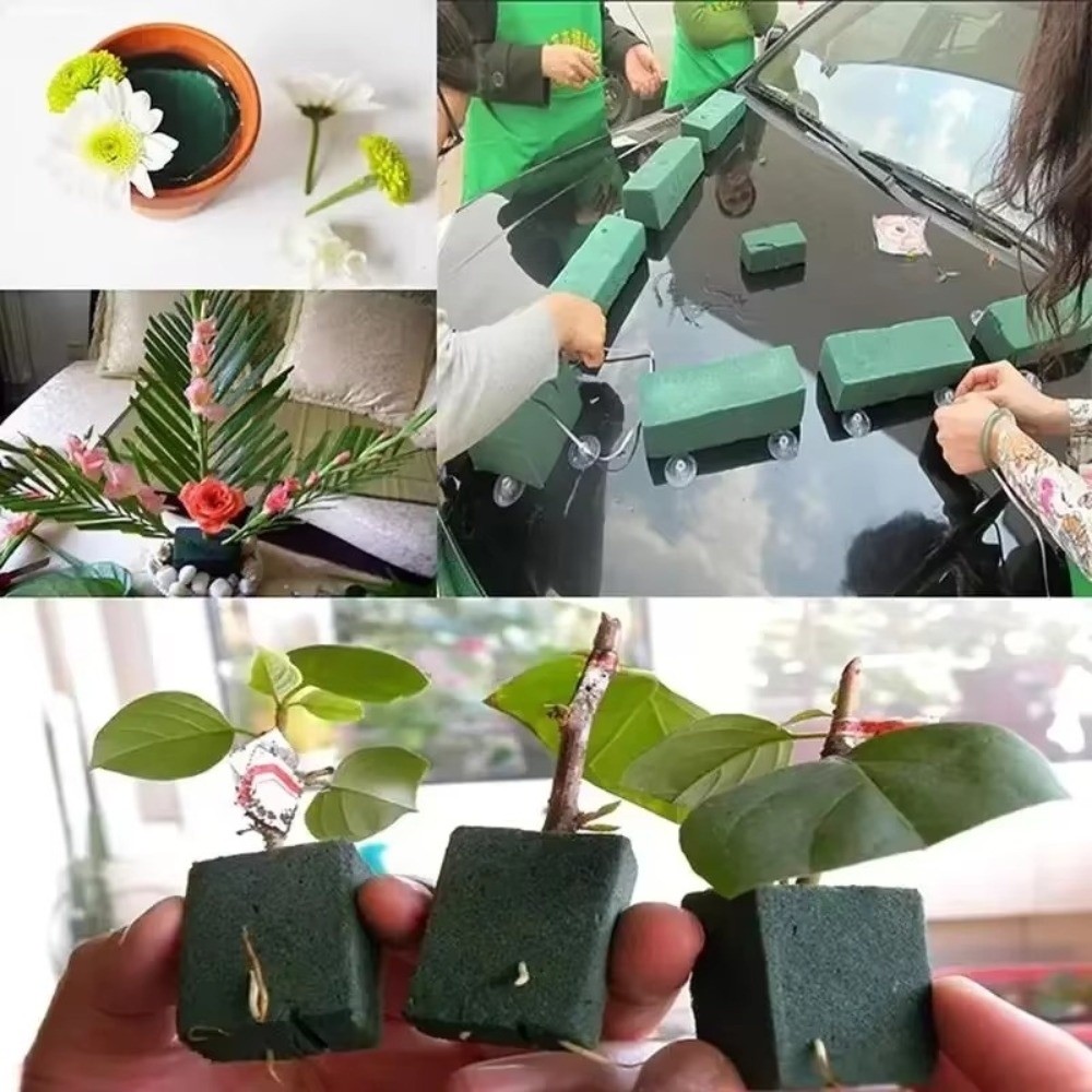 녹색 꽃꽂이용 폼 직사각형 모양 흡수성 DIY 꽃 홀더 - Bouquet Holder Foam 리뷰 및 가격