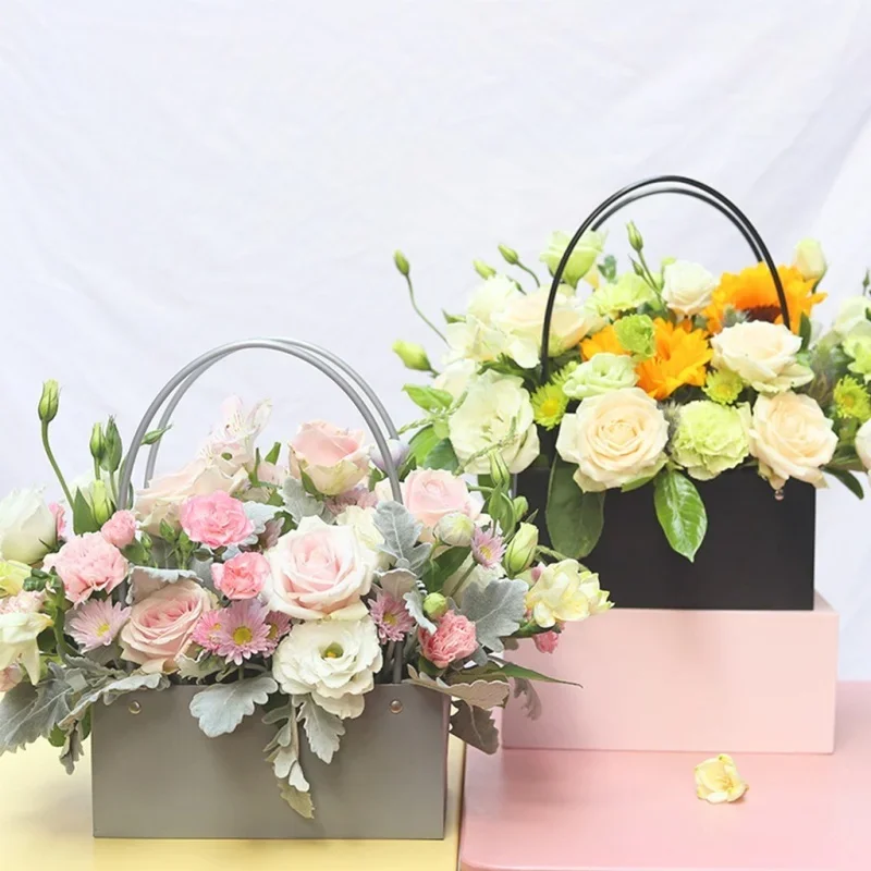 1 Pcs 꽃 종이 상자 버킷 PVC 꽃집 선물 22x - Florist Supply Buckets 리뷰 및 가격
