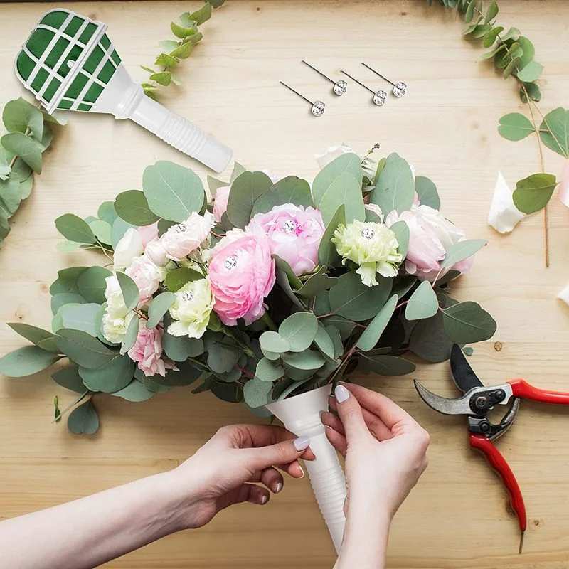 Yes1/3Pcs 디럭스 꽃다발 홀더 DIY 웨딩 부케 - Bouquet Holder Foam 리뷰 및 가격