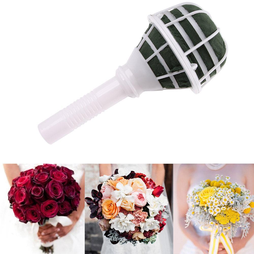 DIY 장식 꽃꽂이 웨딩 용품 부케 손잡이 신부 꽃꽂이 - Bouquet Holder Foam 리뷰 및 가격